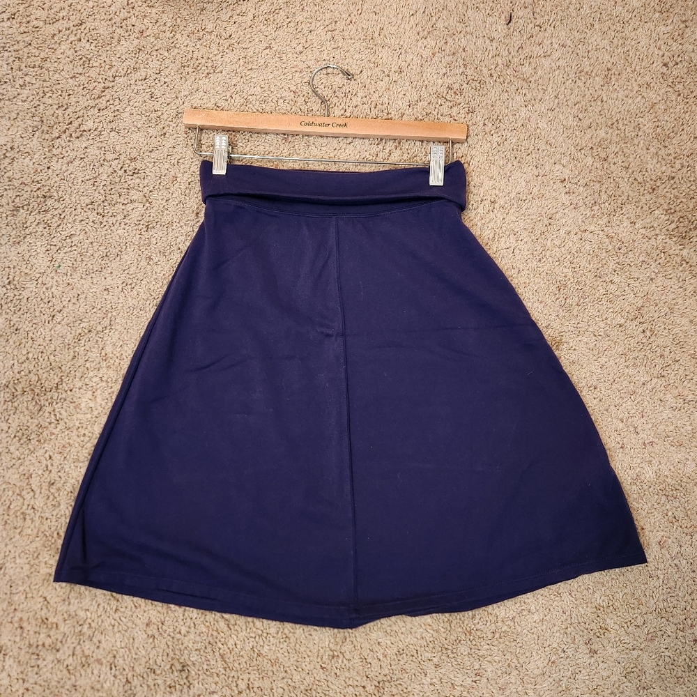 Athleta‎ Navy Fold Over Yoga Skirt, Size XS
